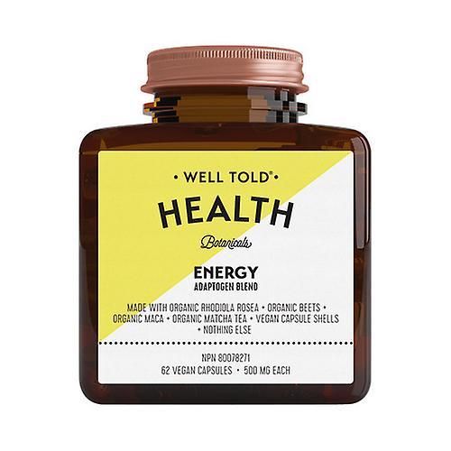 Well Told Health Bien dit Santé ÉNERGIE Adaptogen Blend, 62 VegCaps on Productcaster.