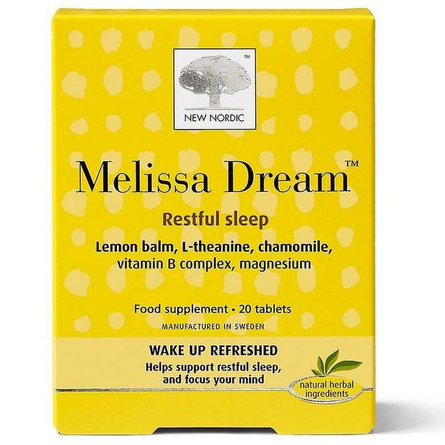 New Nordic Nuovo Nordic Melissa Dream Tablets 20 (NLF077) on Productcaster.