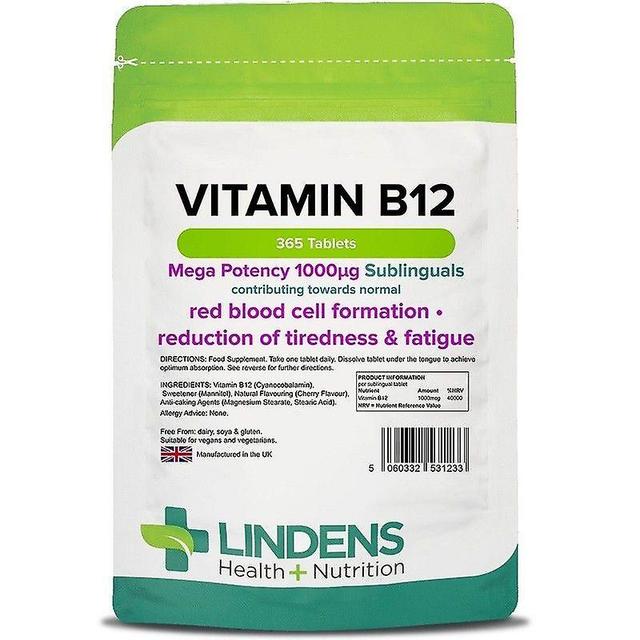 Lindens Vitamin B12 1000mcg Sublingual Tabs 365 (1233) on Productcaster.