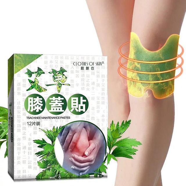 2024 New,12pcs/bag Knee Plaster Sticker Wormwood Extract Knee Joint Paster Knee Rheumatoid Arthritis Body Patch on Productcaster.