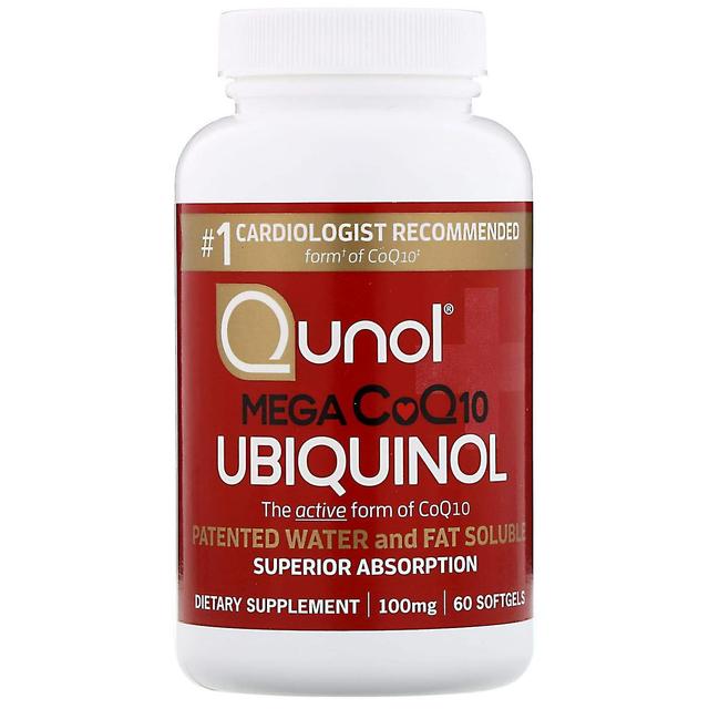 Qunol, Ubiquinol, Mega CoQ10 , 100 mg, 60 Softgels on Productcaster.