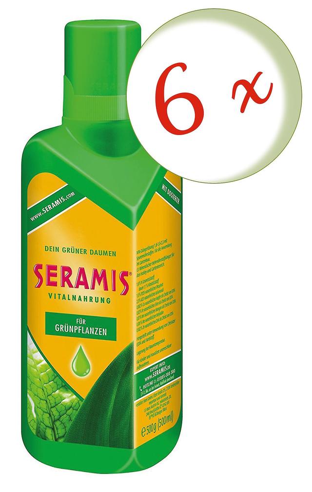 6 x SERAMIS vital food for green plants and palm trees, 500 ml on Productcaster.