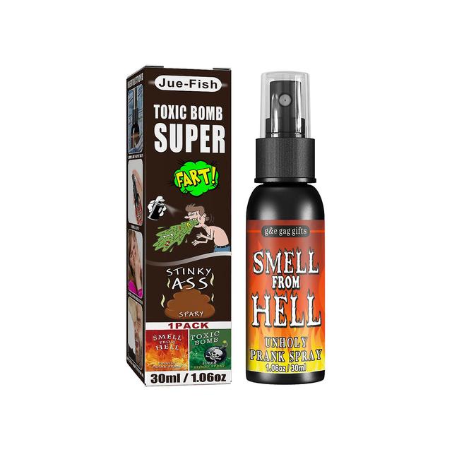 Stinky Fart Spray Whole People Jouets Usurpation d’odeur, selles, selles, Hell Flavor Bomb Flavor Enfer on Productcaster.