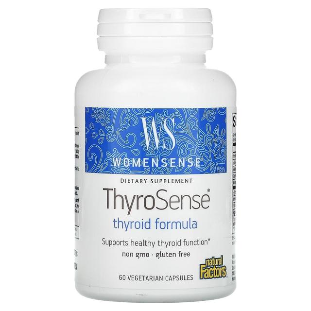 Natural Factors, WomenSense, ThyroSense, Thyroid Formula, 60 Vegetarians Capsules on Productcaster.