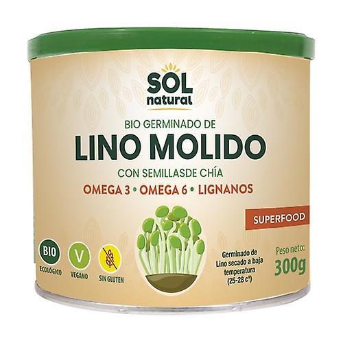 Sol Natural Sprouted Ground Flax with Chia Seeds 300 g of powder on Productcaster.