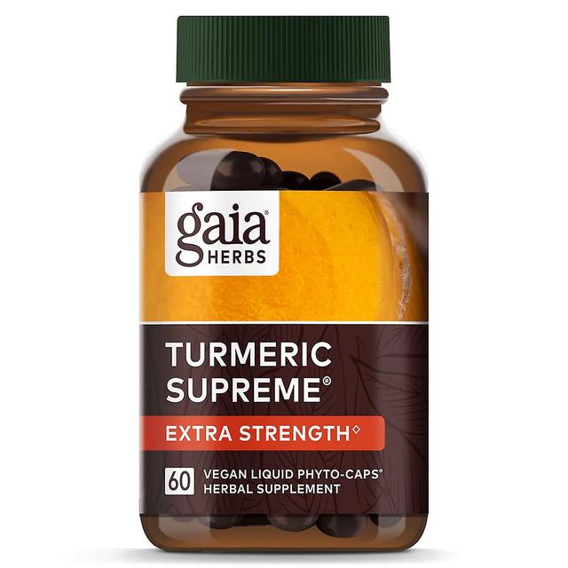 Gaia Herbs Kurkuma Supreme extra sila 60 fyto-čiapok pomáha pri zápaloch * on Productcaster.