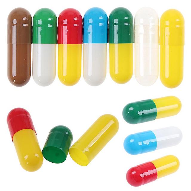 Eastocos 1000Pcs Empty Hard Gelatin Capsule MedicineCapsule 0# Refillable Empty Pill Multi-color Color on Productcaster.