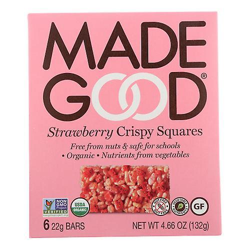 Made Good Madegood Crispy Squares Fresa, Caja de 6 x 4.68 oz (paquete de 1) on Productcaster.