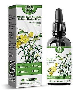 1 Pc Herbal Lung Health Essence Dendrobium Mullein Extract Powerful Lung Cleanse 30ml on Productcaster.