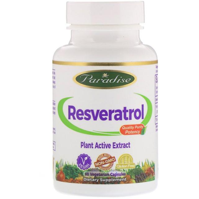 Paradise Herbs Erbe Paradiso, Resveratrolo, 60 Capsule Vegetariane on Productcaster.