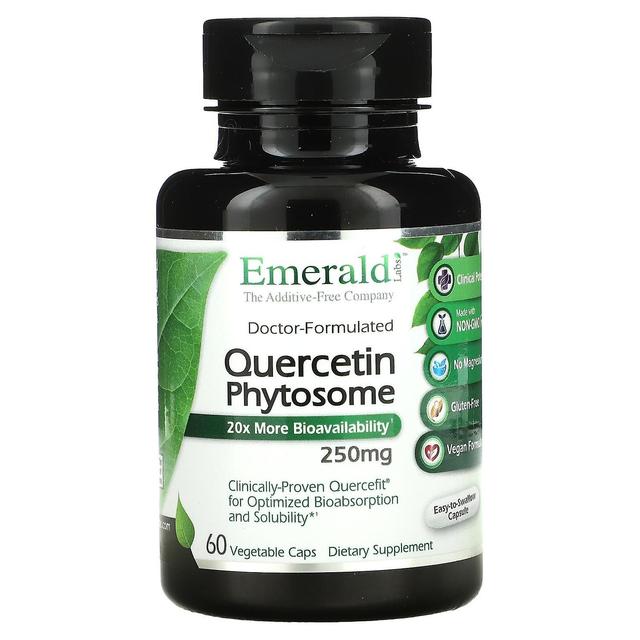 Emerald Laboratories Emerald Laboratorier, Quercetin Phytosome, 250 mg, 60 vegetabilske hætter on Productcaster.