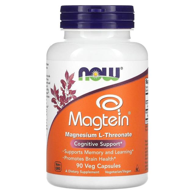 NOW Foods, Magtein, Magnesium L-Threonate, 90 Veg Capsules on Productcaster.