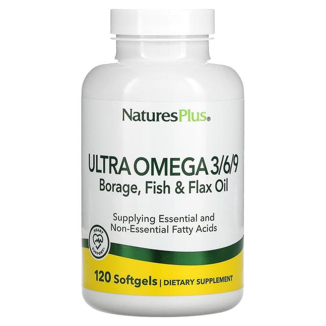 Nature's Plus NaturesPlus, Ultra Omega 3/6/9, 120 Softgels on Productcaster.