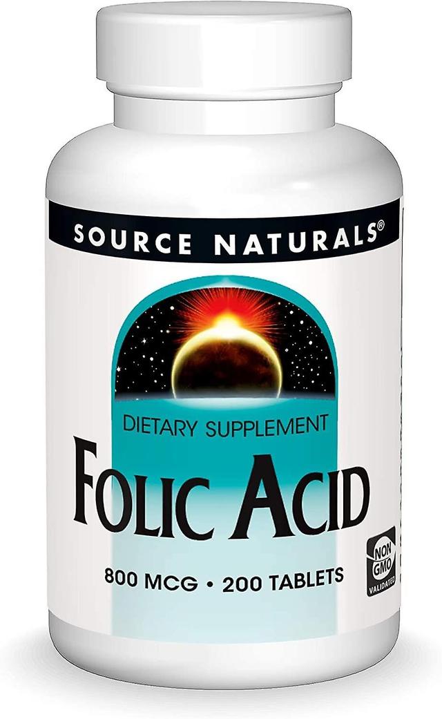 Source Naturals Kilde Naturals Folinsyre 800mcg 200 tabletter on Productcaster.