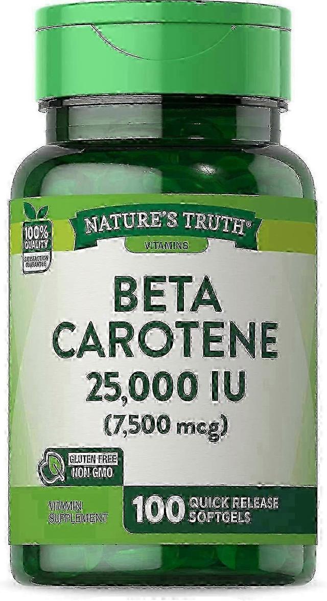 Nature's Truth Nature'a verdade beta carotene, 25000 iu, softgels, 100 ea on Productcaster.