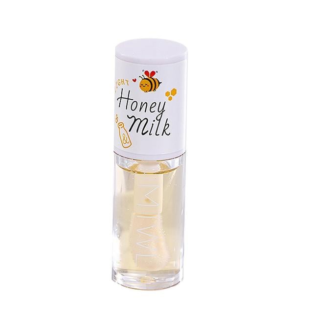 5ml Lip Essence Honey Milk Non-irritating Hydrate Universal Reduce Dead Skin Nourish Lightweight Prevent Chapped Lips Oil For Women Yellow on Productcaster.