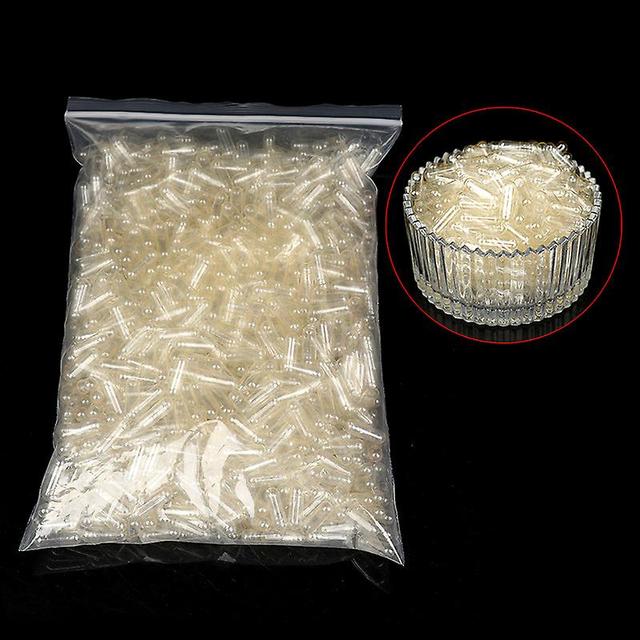 1000pcs Standard Size 00# Empty Capsules Gelatin Clear Capsules Hollow Hard Gelatin Transparent Seperated Joined on Productcaster.