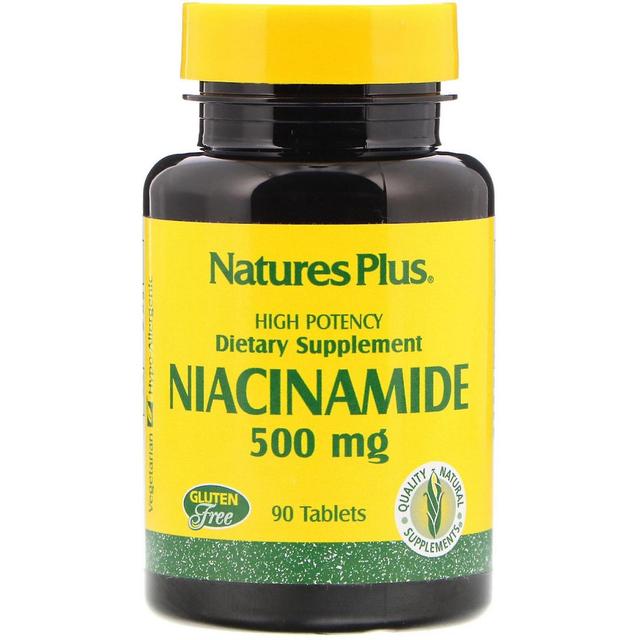 Nature's Plus, niasiiniamidi, 500 mg, 90 tablettia on Productcaster.