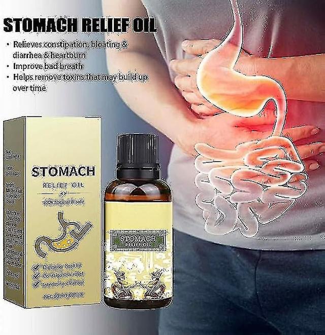 Woosien Stomach Relief Oil, Soothing Stomach Oil Abdominal Massage And Care Oil For Clearing Stool, Relieving Gastrointestinal Discomforts 3pcs on Productcaster.