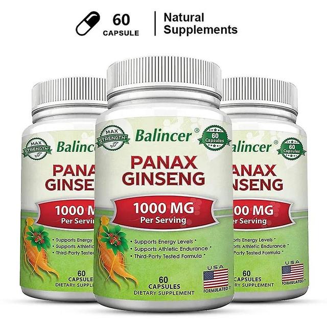 Sofirn Balincer Ginseng Extract Supplement, Supports Energy, Immune System, Male Performance, 120 Capsules Dietary Supplement, NON-GMO 60 count-3 b... on Productcaster.