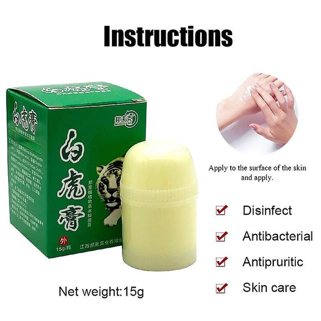 Coscelia 15g Tiger Eczema Antipruritic Cream Dermatitis Natural Dressing Repair Mosquito Relieve Bites Itching Antibacterial Ointment on Productcaster.