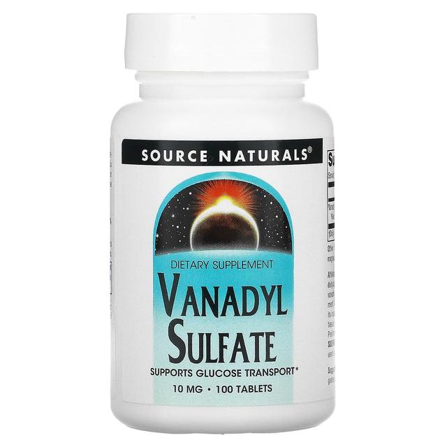 Source Naturals, Vanadyl Sulfate, 10 mg, 100 Tablets on Productcaster.