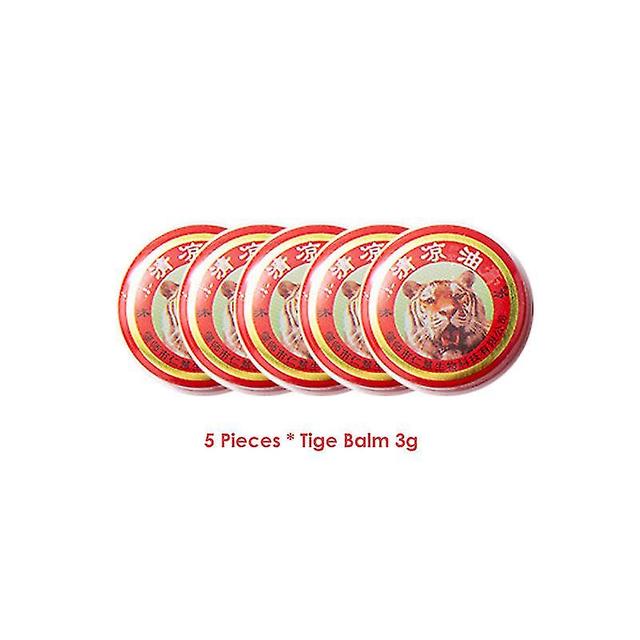 1/5pcs Tiger Balm Summer Cooling Oil Refresh Brain Drive Out Mosquito Eliminate Bad Smell Treat Headache Chinese God Medicine on Productcaster.