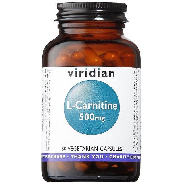 Viridian Viridiana L-carnitina 500mg Cápsulas De Veg 60 (017) on Productcaster.