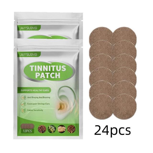 Parche de tratamiento de tinnitus de 24 piezas para el dolor de oído Proteger la pérdida auditiva Pegatina Extracto de hierbas naturales Plástico m... on Productcaster.