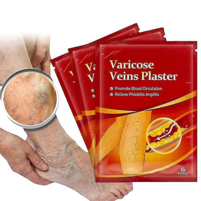 6pcs Varicose Veins Stickers Promoting Blood Circulation Varicose Vein Healing Patch on Productcaster.