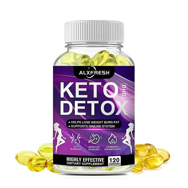 Visgaler Diet Fast Slimming Pills 100% Organic Keto Detox Capsule Flat Belly Deep Clean&detox Provide Energy Fat Burner Lose Weight 1X Bottle 120pcs on Productcaster.