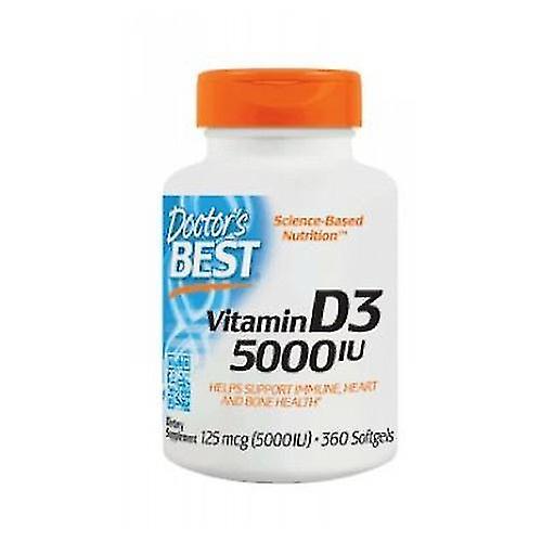 Ärzte Best Vitamin D3, 5000 IE, 360 Kapseln (Packung mit 1 Stück) ff on Productcaster.