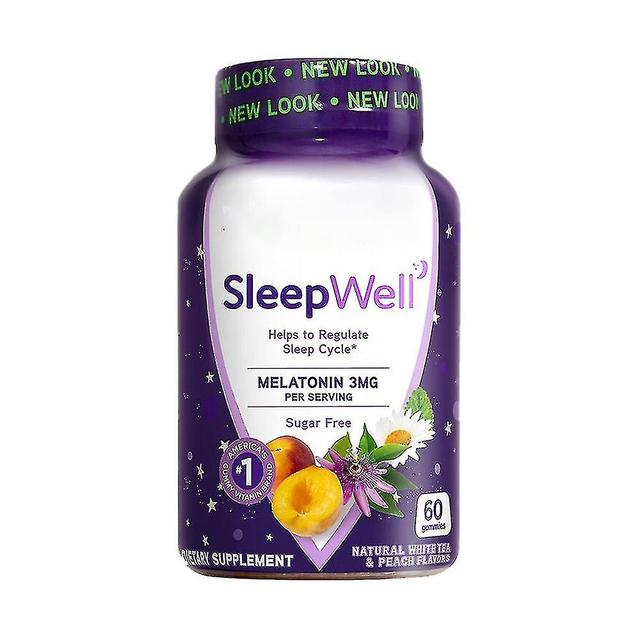 Unitoney Sleepwell Gummies Supplement Sleep Gummies White Tea Passion Fruit Gummies Melatonin Gummies 60 Gummies Per Packet on Productcaster.