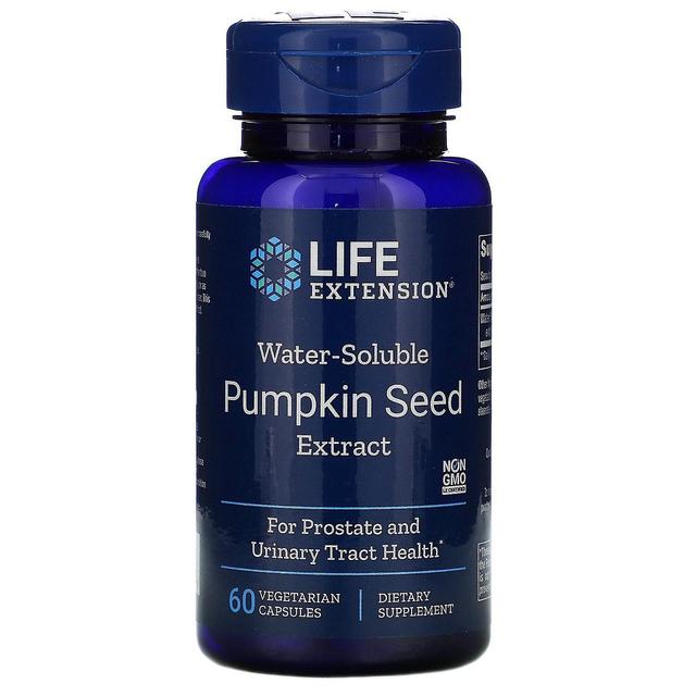 Life Extension, Water-Soluble Pumpkin Seed Extract, 60 Vegetarian Capsules on Productcaster.