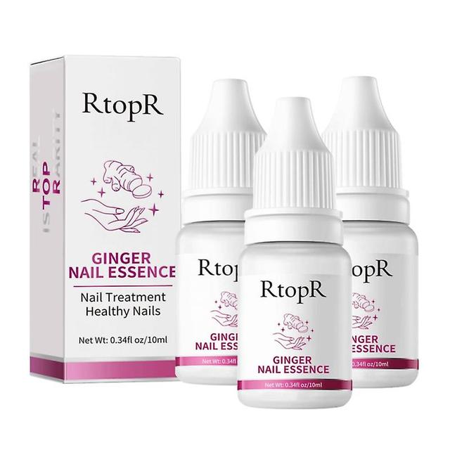 3Pcs Nail Care Ginger Antibacterial Essential Oil Antifungal Infection Nail Promote Nail Growth Repair Treatment Healthy on Productcaster.