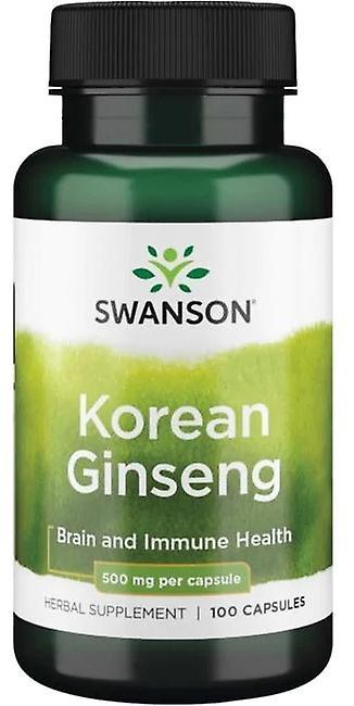 Swanson Koreaanse Ginseng 500 mg 100 Capsule on Productcaster.