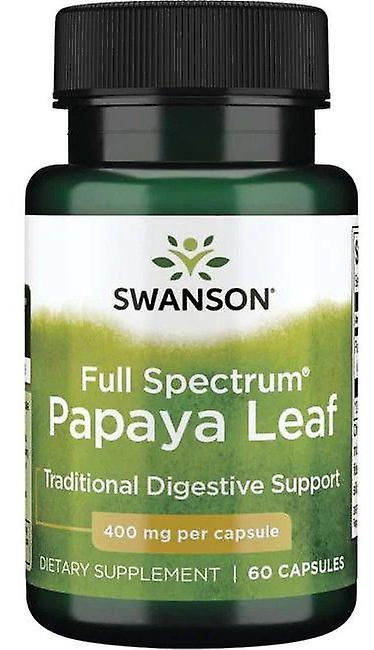 Swanson Full Spectrum Papaya Leaf 400 mg 60 landskamper on Productcaster.