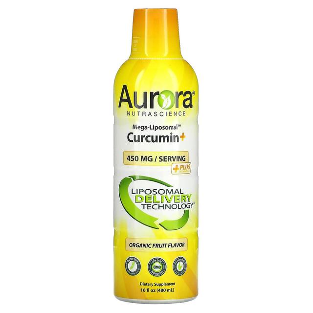 Aurora Nutrascience, Curcumina Mega-Liposomal +, Fruta orgánica, 450 mg, 16 fl oz (480 ml) on Productcaster.