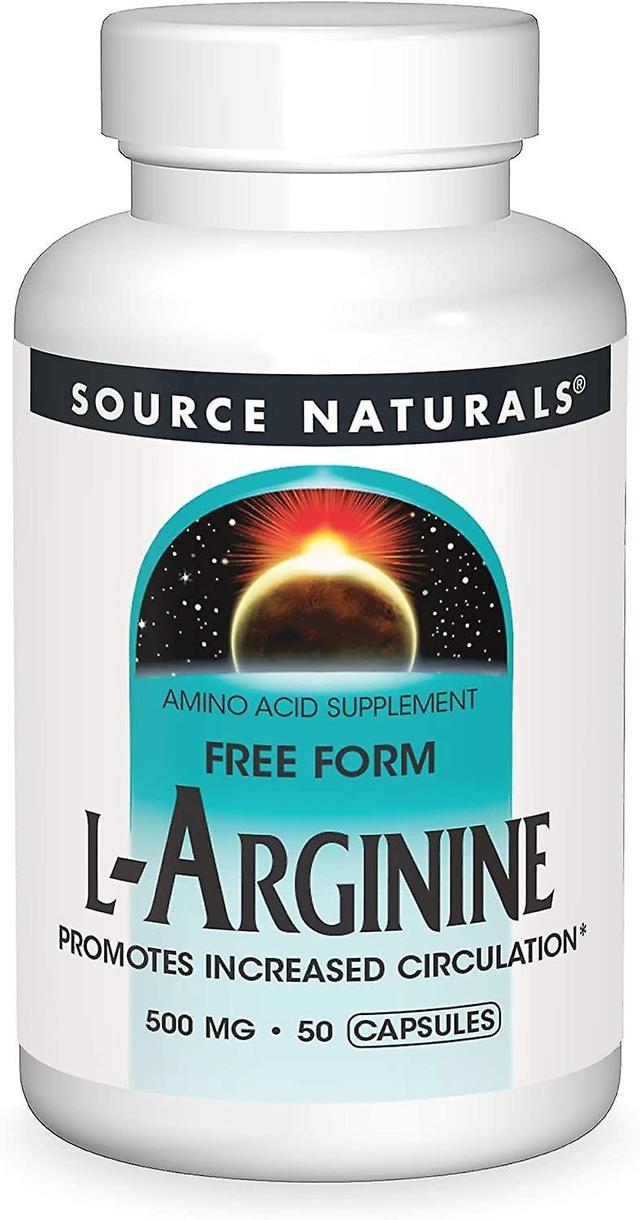 Source Naturals Źródło Naturals L-arginina 500mg 50 kapsułek on Productcaster.