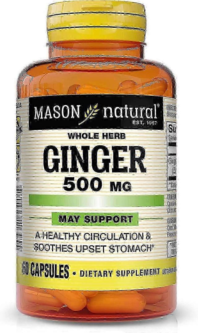 Mason natural ginger, 500 mg, capsules, 60 ea on Productcaster.