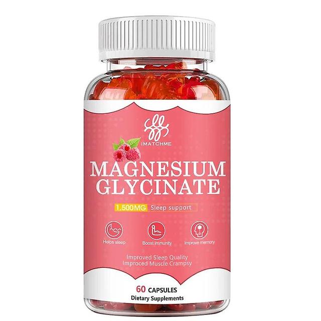 Visgaler Magnesium Glycinate Gummies- Sugar Free Magnesium Potassium With Magnesium Malate Vitamin D, B6, And Coq10 For Calm Mood & Sleep 60pcs on Productcaster.