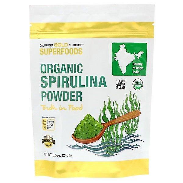 California Gold Nutrition, Superfoods, Organic Spirulina Powder, 8.5 oz (240 g) on Productcaster.