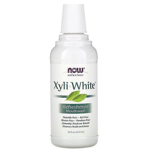 Now Foods, Oplossingen, Xyli-White Mouthwash, Fluoridevrij, Refreshmint, 16 fl oz (473 ml) on Productcaster.