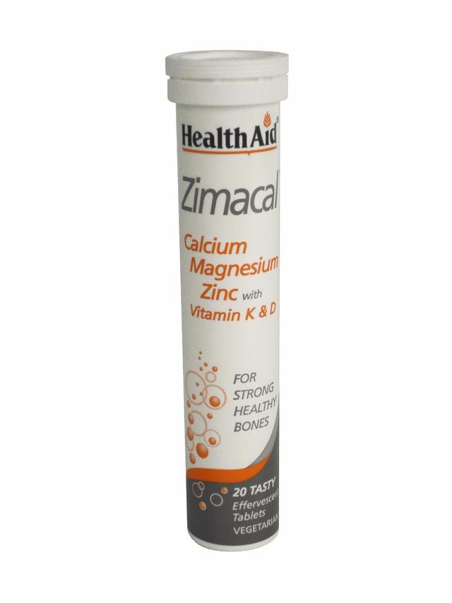 Health Aid Zimacal (Cal, Mag Zinc, Vit D, Vit K) - Effervescent, 20 Tablets on Productcaster.