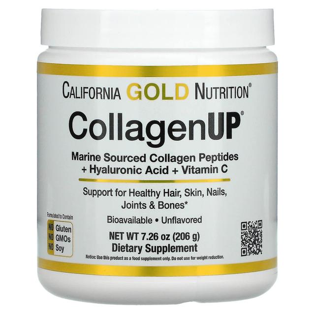 California Gold Nutrition, CollagenUP, gehydrolyseerde marine collageenpeptiden met hyaluronzuur en on Productcaster.