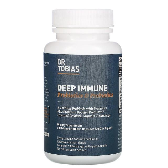 Dr. Tobias, Deep Immune, Probiotics & Prebiotics, 60 Delayed Release Capsules on Productcaster.