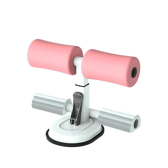 Double Suction Cup Push Up Rack Thickened Belly Crunch-tool Safety Push Up Rack White Peach with on Productcaster.