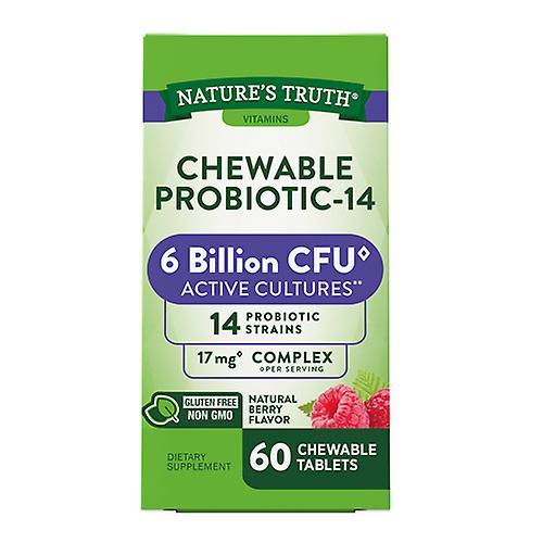 Sundance Nature's Truth Probiotyk do żucia-14 tabletek o naturalnym smaku jagodowym, 60 tabletek (opakowanie 1 szt.) on Productcaster.