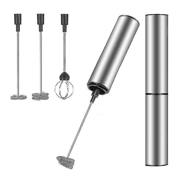 Milk Frother Kädessä pidettävä kahvi vaahdotin sähköinen vispilä, USB ladattava vaahtokone Bubbler Egg Beater on Productcaster.