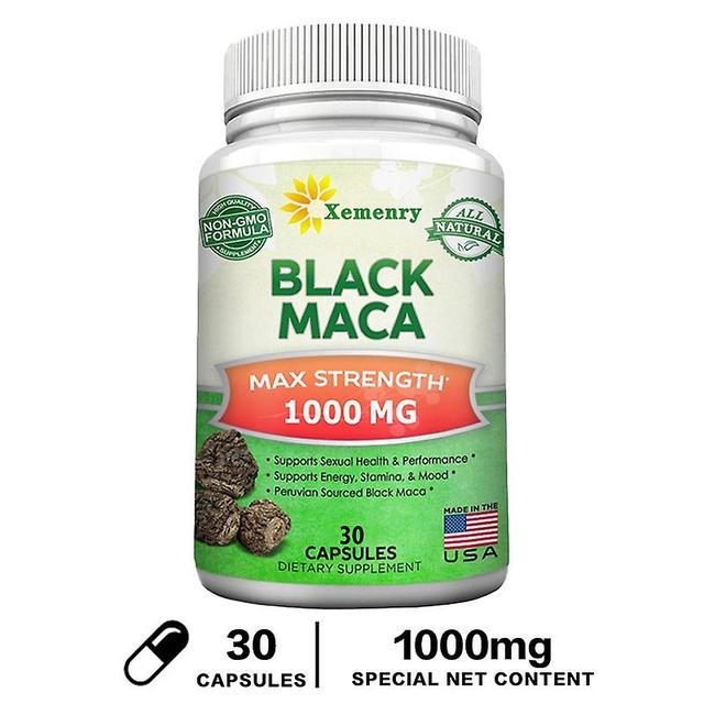 Vorallme Black Maca Root Capsules Maximum Strength Male Enhancement Capsules, 1000 Mg Per Serving, Maca Root Extract Supplement 30 Capsules on Productcaster.